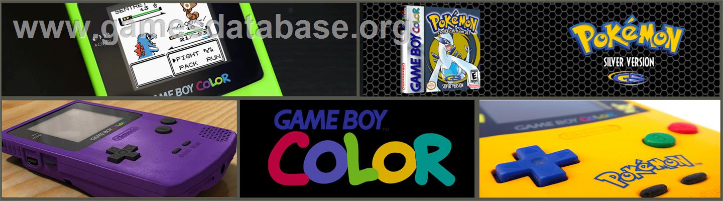 Pokemon: Silver Version - Nintendo Game Boy Color - Artwork - Marquee