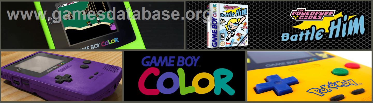 Powerpuff Girls: Battle Him - Nintendo Game Boy Color - Artwork - Marquee