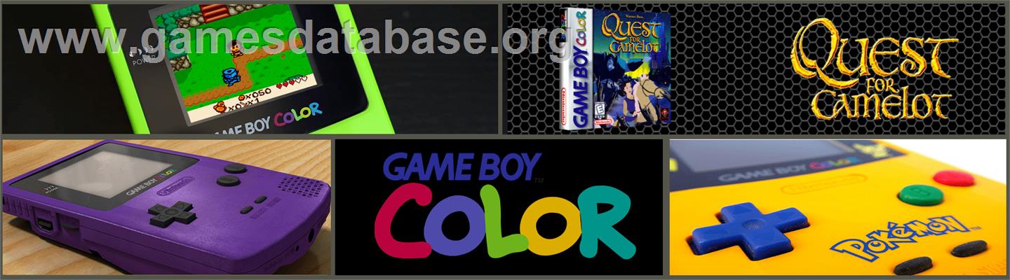 Quest for Camelot - Nintendo Game Boy Color - Artwork - Marquee