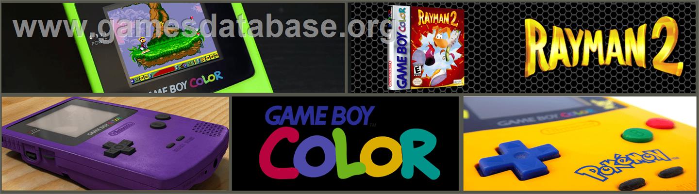 Rayman 2: The Great Escape - Nintendo Game Boy Color - Artwork - Marquee