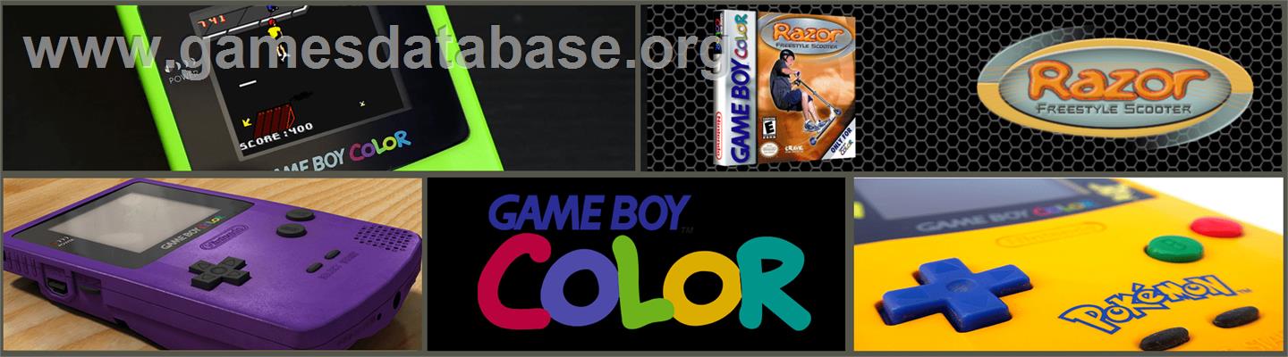 Razor Freestyle Scooter - Nintendo Game Boy Color - Artwork - Marquee