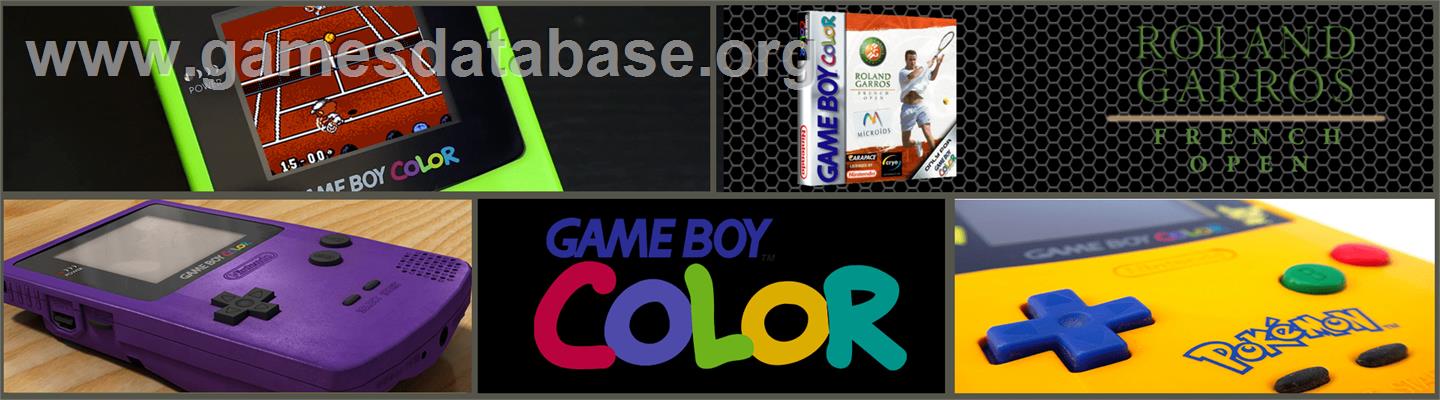 Roland Garros French Open - Nintendo Game Boy Color - Artwork - Marquee