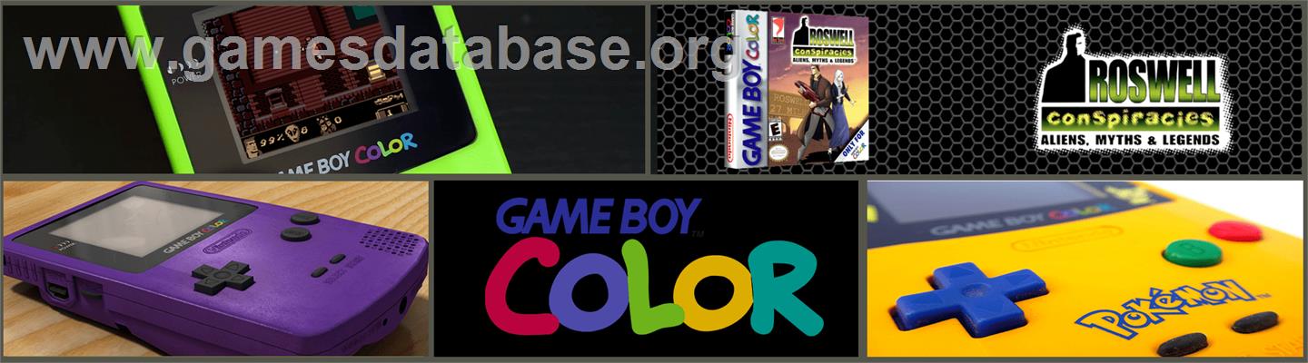 Roswell Conspiracies - Aliens, Myths And Legends - Nintendo Game Boy Color - Artwork - Marquee