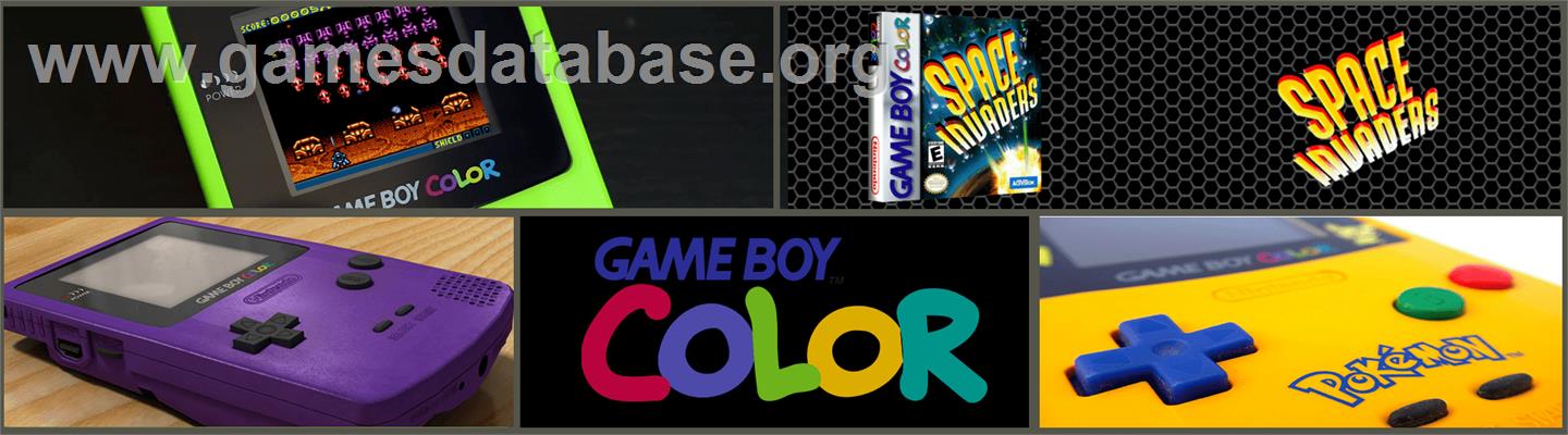 Space Invaders - Nintendo Game Boy Color - Artwork - Marquee