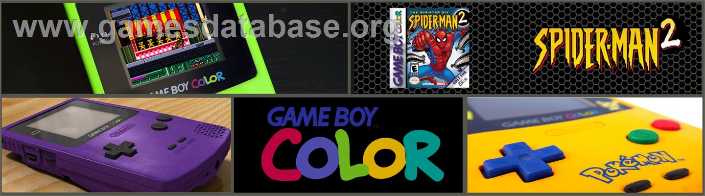 Spider-Man 2: The Sinister Six - Nintendo Game Boy Color - Artwork - Marquee