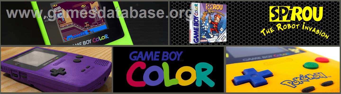 Spirou Robbedoes - The Robot Invasion - Nintendo Game Boy Color - Artwork - Marquee