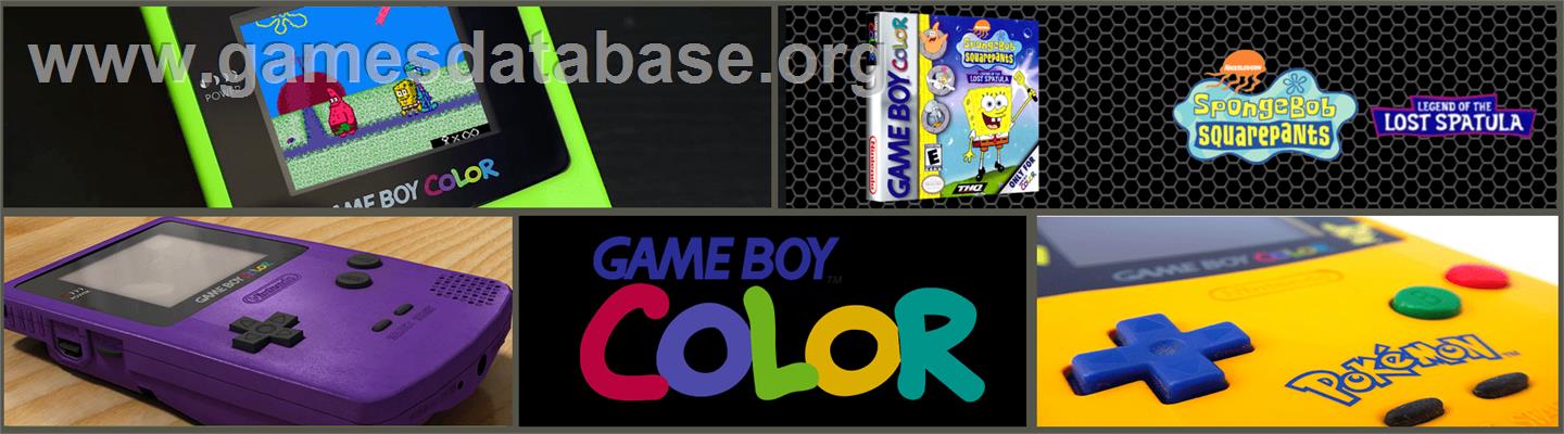 Spongebob Squarepants - Legend Of The Lost Spatula - Nintendo Game Boy Color - Artwork - Marquee