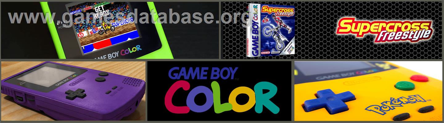 Supercross Freestyle - Nintendo Game Boy Color - Artwork - Marquee