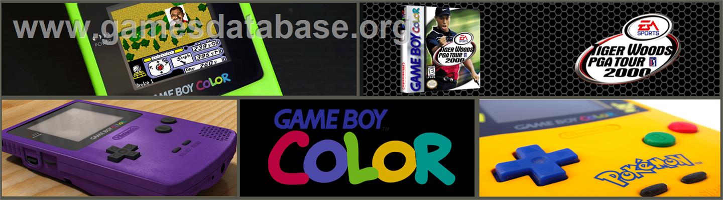 Tiger Woods PGA Tour 2000 - Nintendo Game Boy Color - Artwork - Marquee