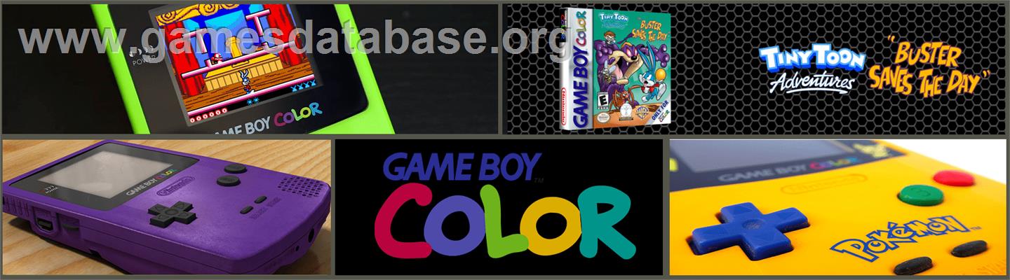 Tiny Toon Adventures - Buster Saves The Day - Nintendo Game Boy Color - Artwork - Marquee