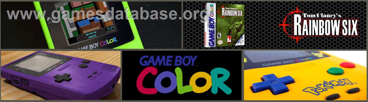 Tom Clancy's Rainbow Six - Nintendo Game Boy Color - Artwork - Marquee
