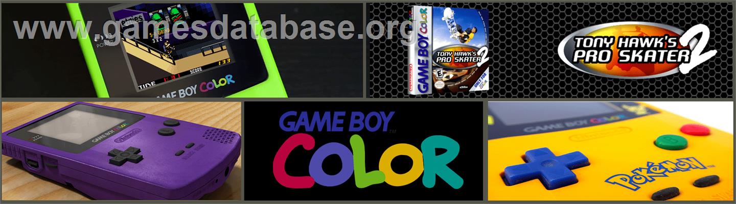 Tony Hawk's Pro Skater 2 - Nintendo Game Boy Color - Artwork - Marquee