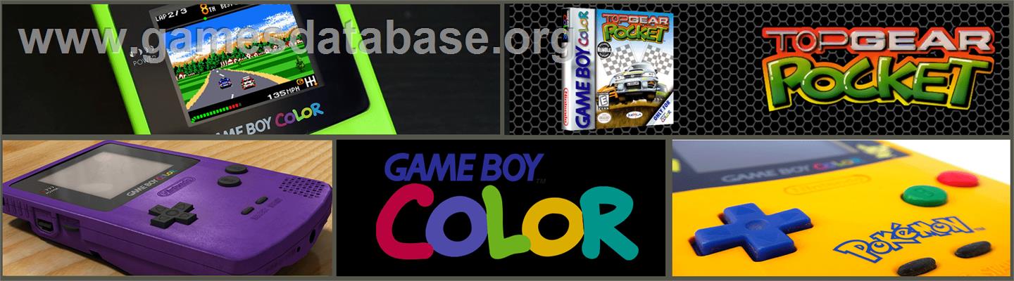 Top Gear Pocket - Nintendo Game Boy Color - Artwork - Marquee