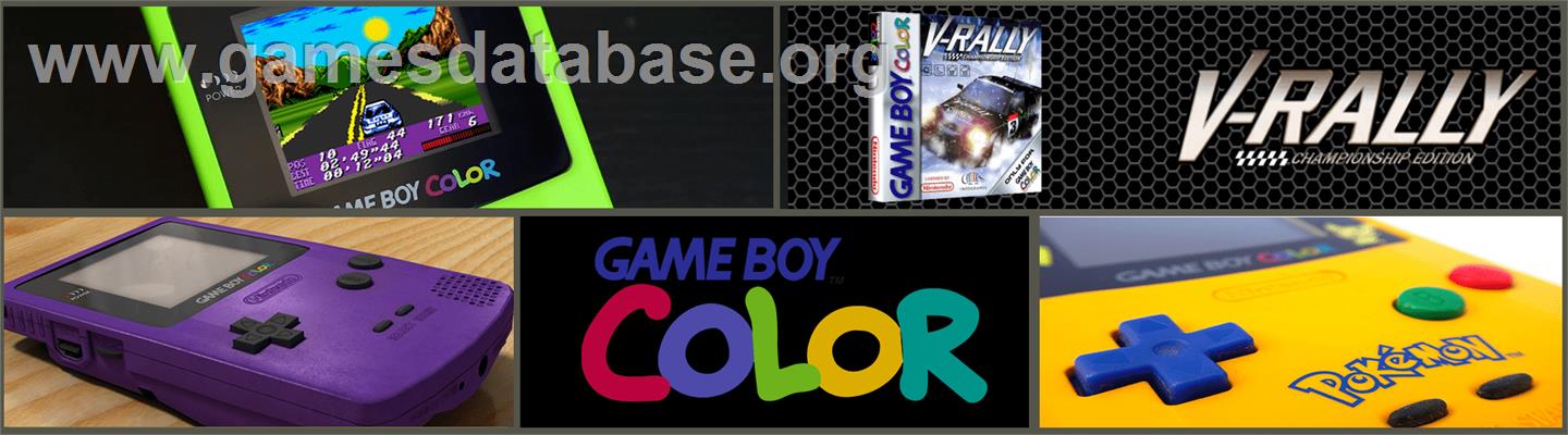 V-rally Championship Edition - Nintendo Game Boy Color - Artwork - Marquee
