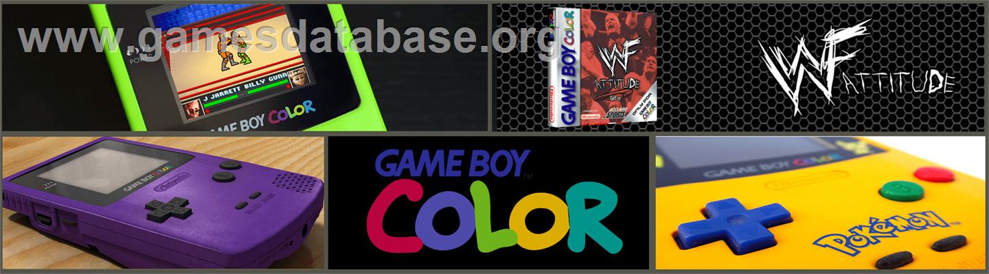 WWF Attitude - Nintendo Game Boy Color - Artwork - Marquee
