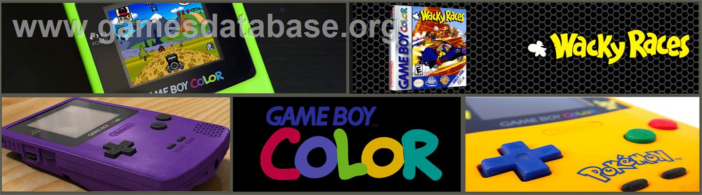 Wacky Races - Nintendo Game Boy Color - Artwork - Marquee