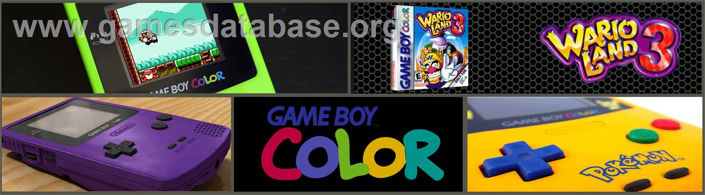 Wario Land 3 - Nintendo Game Boy Color - Artwork - Marquee