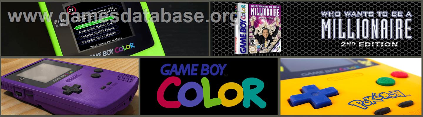 Who Wants To Be A Millionaire? - Nintendo Game Boy Color - Artwork - Marquee