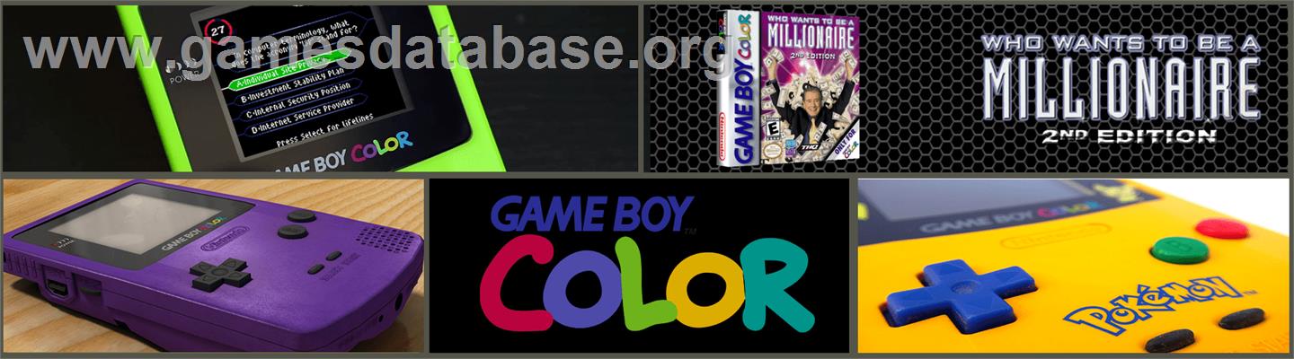 Who Wants To Be A Millionaire - 2nd Edition - Nintendo Game Boy Color - Artwork - Marquee