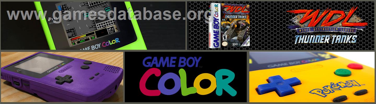 World Destruction League: Thunder Tanks - Nintendo Game Boy Color - Artwork - Marquee