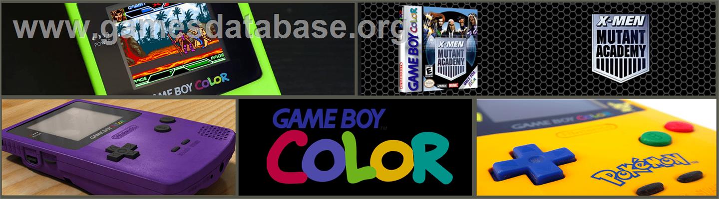 X-Men: Mutant Academy - Nintendo Game Boy Color - Artwork - Marquee