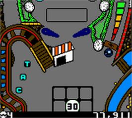 In game image of 3d Ultra Pinball - Thrillride on the Nintendo Game Boy Color.