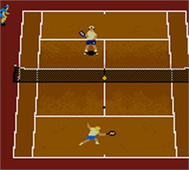 In game image of All Star Tennis 2000 on the Nintendo Game Boy Color.