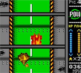 In game image of Armada - Fx Racers on the Nintendo Game Boy Color.