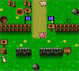 In game image of Babe and Friends on the Nintendo Game Boy Color.