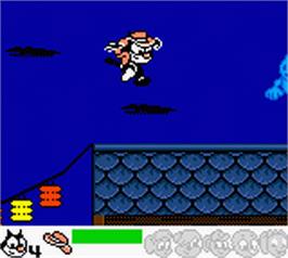 In game image of Baby Felix - Halloween on the Nintendo Game Boy Color.