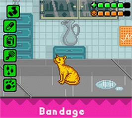In game image of Barbie - Pet Rescue on the Nintendo Game Boy Color.
