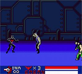 In game image of Batman Beyond - Return Of The Joker on the Nintendo Game Boy Color.