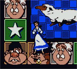 In game image of Beauty And The Beast - A Board Game Adventure on the Nintendo Game Boy Color.