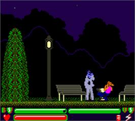 In game image of Buffy The Vampire Slayer on the Nintendo Game Boy Color.