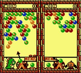 In game image of Bust a Move Millennium on the Nintendo Game Boy Color.