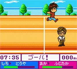 In game image of Cardcaptor Sakura - Tomoeda Shougakkou Daiundoukai on the Nintendo Game Boy Color.