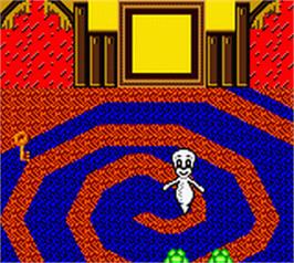 In game image of Casper on the Nintendo Game Boy Color.