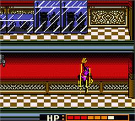 In game image of Catwoman on the Nintendo Game Boy Color.