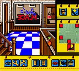 In game image of Deja Vu 1 And 2 - The Casebooks Of Ace Harding on the Nintendo Game Boy Color.