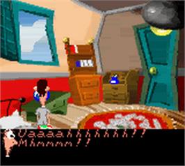 In game image of Fish Files on the Nintendo Game Boy Color.