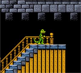 In game image of Gex - Enter The Gecko on the Nintendo Game Boy Color.