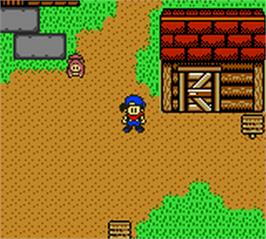 In game image of Harvest Moon 3 Gbc on the Nintendo Game Boy Color.