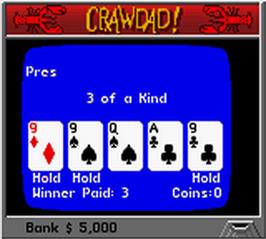 In game image of Hoyle Casino on the Nintendo Game Boy Color.