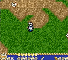 In game image of Hype - The Time Quest on the Nintendo Game Boy Color.