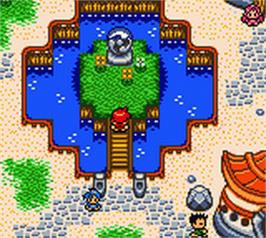 In game image of Koto Battle - Tengai No Morihito on the Nintendo Game Boy Color.