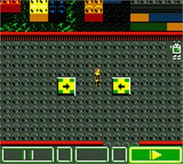 In game image of LEGO Alpha Team on the Nintendo Game Boy Color.