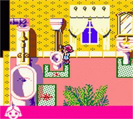 In game image of Laura on the Nintendo Game Boy Color.