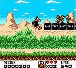 In game image of Looney Tunes on the Nintendo Game Boy Color.