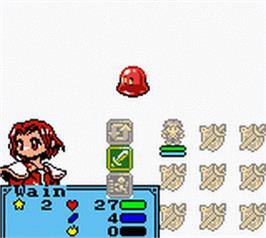 In game image of Lufia: The Legend Returns on the Nintendo Game Boy Color.
