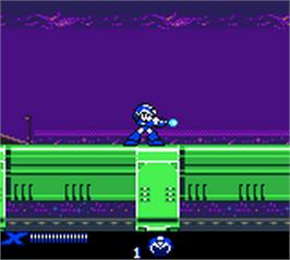 In game image of Mega Man XTreme on the Nintendo Game Boy Color.
